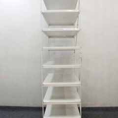 無印良品/MUJI スチールユニットシェルフ 幅84 ライトグレー追加棚x10