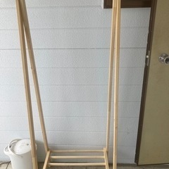 木の物干し