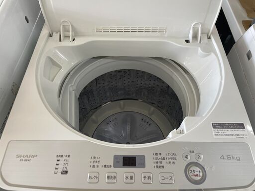 シャープ　4.5㎏洗濯機　2019年製 リサイクルショップ宮崎屋住吉店　22.7.8ｙ