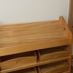 こども　本棚　おもちゃ入れ