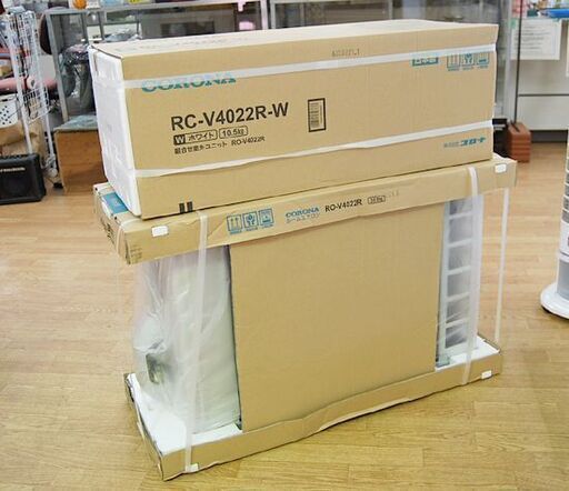 新品未開封 22年度モデル CORONA ルームエアコン 14畳用 RC-V4022R 単相100V リララ冷房 コロナ 札幌市 清田区 平岡
