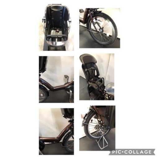 関東全域送料無料 保証付き 電動自転車　ブリヂストン　アンジェリーノ　20インチ　3人乗り 8.9ah 茶