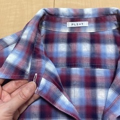 PLST チェックシャツ Sサイズ