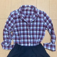 PLST チェックシャツ Sサイズの画像