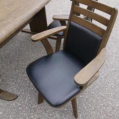 4人掛テーブルセット 回転チェアの画像