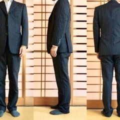 【西武百貨店イージーオーダー】メンズスーツ　ストライプの画像