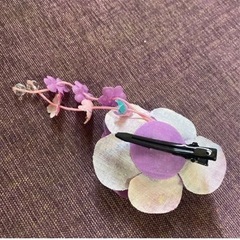 最終値下げ！ほぼ未使用！浴衣用☆布製☆薔薇☆ヘアピンの画像