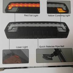 【ジャンクほぼ未使用】Giyo Bicycle Tail Light ジーヨ自転車テールライト テールランプの画像