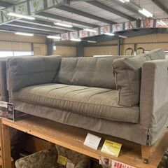 【愛品倶楽部柏店】値下げしました　Cassina interdecor/Cassina Ixc/カッシーナ キャスター付 ワイド２Ｐソファー ※ホツレ･日焼け有 