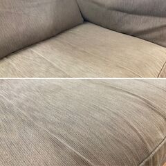 【愛品倶楽部柏店】値下げしました　Cassina interdecor/Cassina Ixc/カッシーナ キャスター付 ワイド２Ｐソファー ※ホツレ･日焼け有 の画像