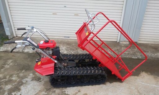 鹿児島発　築水キャニコム　ガソリンエンジンクローラー運搬車BFP41　積載250㎏　クローラー新品交換済み