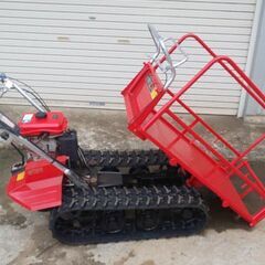 鹿児島発 築水キャニコム ガソリンエンジンクローラー運搬車BFP41 積載