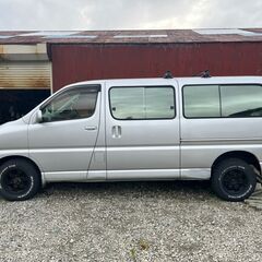 最強トランポ 特装ロング 車検6年2月迄 4WD グランビア グランドハイエース キャンピング 最新ナビ カメラ セキュリティ サーフィンにの画像