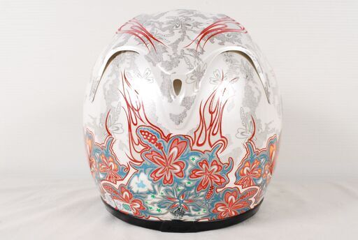 7467  　SUOMY Spec1R WHITE FLOWER XL 61-62cm SPWF04 スオーミー フルフェイス ヘルメット XL EXTREAM S.A.Flower エクストリーム フラワー 箱付 愛知県岡崎市 直接引取可です。