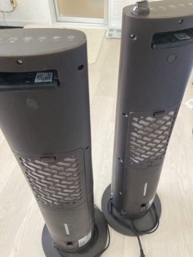 人感センサー　加湿機能付スリムファンヒーター