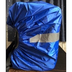 レインカバー　ブルー　フードデリバリーなどの雨の日の稼働に便利です！の画像