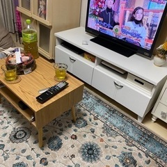テレビ台　テレビラック　ホワイトの画像