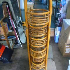 ラタン　フラワースタンド　パーテーション　籐
