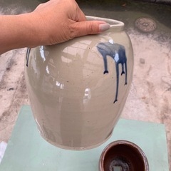 昭和レトロなツボ　そこ穴あけてます　1個1000円の画像