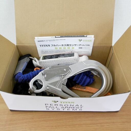新品 TITAN タイタン 江戸鳶ハーネス 墜落制止用器具 ETN-9A-M ハーネス用ランヤード HL2-ZCW-UJ セット サン