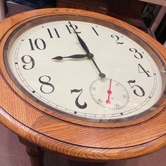 【売約済み】希少　HOWARD MILLER  TABLE CLOCK ヴィンテージ ハワードミラー　テーブルクロック　ビンテージ　時計　テーブル　センターテーブル　サイドテーブル　ラウンドテーブル　インテリア　検　ハーマンミラー　HermanMiller レア　イームズの画像