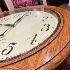 【売約済み】希少　HOWARD MILLER  TABLE CLOCK ヴィンテージ ハワードミラー　テーブルクロック　ビンテージ　時計　テーブル　センターテーブル　サイドテーブル　ラウンドテーブル　インテリア　検　ハーマンミラー　HermanMiller レア　イームズの画像