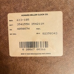 【売約済み】希少　HOWARD MILLER  TABLE CLOCK ヴィンテージ ハワードミラー　テーブルクロック　ビンテージ　時計　テーブル　センターテーブル　サイドテーブル　ラウンドテーブル　インテリア　検　ハーマンミラー　HermanMiller レア　イームズの画像