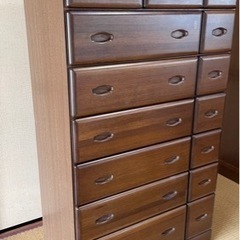 【値下げ】アンティーク洋服タンス　ブラウンの画像