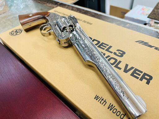 (8/21販売済　森)　マルシン フランクリンミント S&W モデル3 ワイアットアープ モデルガン