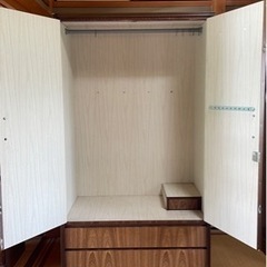 【0円】ハンガーラック付きチェスト　洋服タンスの画像