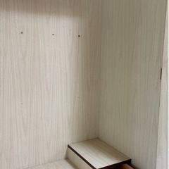 【0円】ハンガーラック付きチェスト　洋服タンスの画像