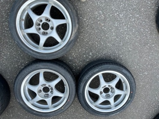 16インチ　アルミホイール　pcd114.3 5穴マルチ7j+38 3本