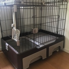 トイレ付きキャットケージの画像