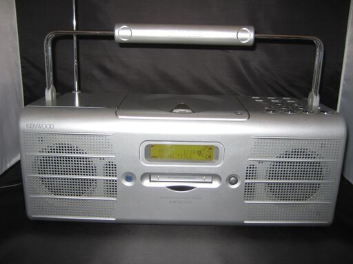 ”終了しました”メンテナンス済み。「ケンウッドKENWOOD CD MDパーソナルステレオシステム 　JVC　MDX-02-S シルバー」