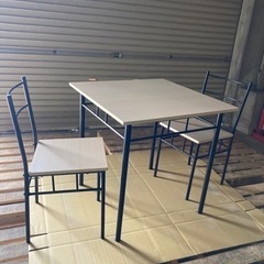 簡易ダイニング3点セット