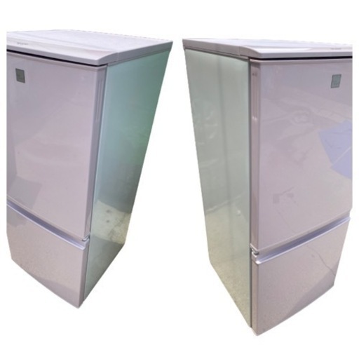 2017年製 シャープ SHARP 2024 SJ-14E4-KP[冷蔵庫(137L・つけかえ