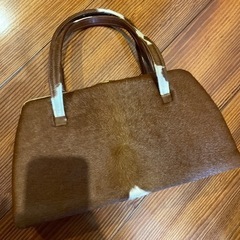 【未使用品】馬の毛ハンドバッグの画像