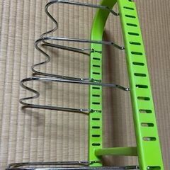 プリペア フライパンラック　グリーン