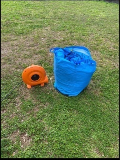 美品　子供用　滑り台　トランポリン　エアー遊具