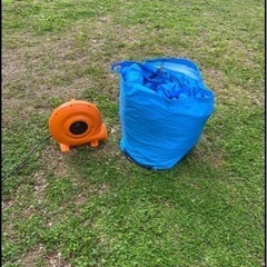 美品　子供用　滑り台　トランポリン　エアー遊具の画像