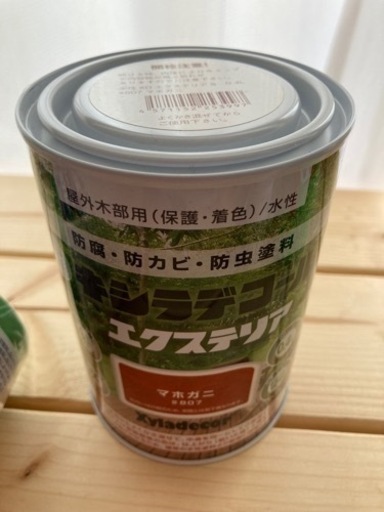 塗料　キシラデコール、養生テープ、布テープマスカー（3点）