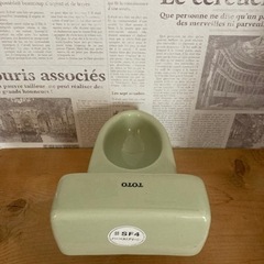 TOTO ミニチュアトイレ　陶器  置物　インテリアの画像