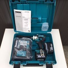 【定価の５０％OFF　/　新品・未使用品】　makita（マキタ）　14.4V 充電式インパクトレンチ　TW284DRGX　バッテリ（6.0Ah）×2個・充電器・ケース