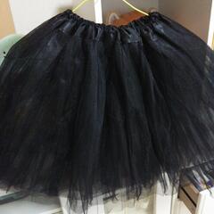 未使用！黒 チュールスカートの画像