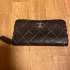 CHANEL ビンテージ 長財布 正規品　鑑定済み　シャネル キ...