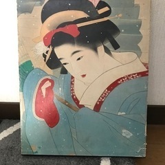 伊東深水 『 春宵 』 美人画 名品 複製 色紙 希少 茶道具 美品です。 伊東深水 『 春宵 』 美人画 名品 複製 色紙 希少 茶道具 美品です。