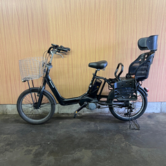 ニ*ン様 電動アシスト自転車 黒 バスケット付き バッテリー充電器付き 格安品‼️ 子供乗せ 電動自転車 パナソニックギュットアニーズ 黒 20