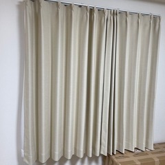 カーテン　140×100cm2枚組レースカーテン付　ニトリ・パレ...