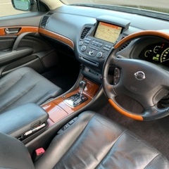 シーマF50 XL450 【新車時573万円】車検（令和5年10月まで）8.4万キロ　電動　黒革シート　の画像