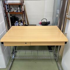 リサイクルショップ　ピカソ　小松原】学習机 メタルラック型 学習...